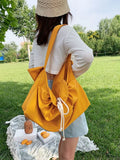 Large Capacity Women Casual Tote Soft Canvas Shoulder Messenger Bags