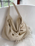 Large Capacity Women Casual Tote Soft Canvas Shoulder Messenger Bags