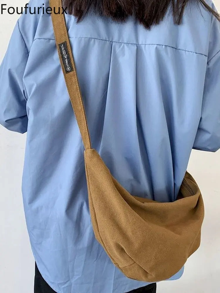 Large Vintage Shoulder Crossbody Bag for Women