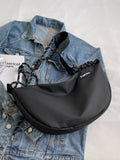 Foufurieux PVC Men Chest Bag Waterproof Zipper Outdoor Minimalist Bag Harajuku