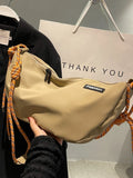 Foufurieux PVC Men Chest Bag Waterproof Zipper Outdoor Minimalist Bag Harajuku