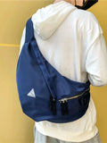 Foufurieux Man Travel Shoulder Bag Chest Pack Hip Hop Street Casual Handbags