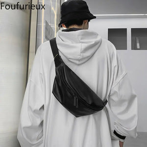 Foufurieux Men's Cross Body Bag Outdoor Sports Chest Bag