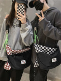 Japanese Casual Men's Shoulder Bag Student Dumpling Bag