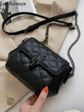 Foufurieux Rhombus Chain Bag Women's Crossbody Bag