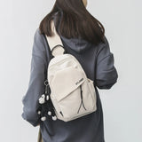 Foufurieux Nylon Canvas Small Bag Chest Bags Ins Light One Shoulder
