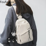 Foufurieux Nylon Canvas Small Bag Chest Bags Ins Light One Shoulder