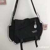 Foufurieux Panelled Shoulder Bag Women Crossbody Bag Nylon School Bag