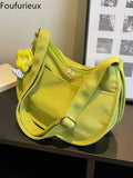 Foufurieux Forest Canvas Bag Women's Summer Messenger Bag