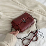 Retro Small Bag Women Shoulder Square Chain Crossbody Pack