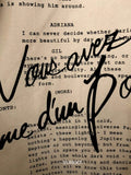 Foufurieux Retro Movie Lines One Shoulder Canvas Bag