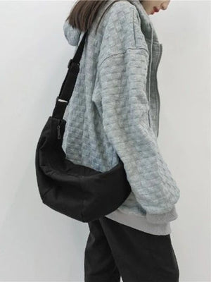 Canvas Shoulder Bag Men Large-capacity Messenger Student Bag