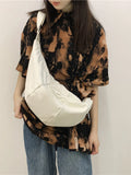Canvas Shoulder Bag Men Large-capacity Messenger Student Bag
