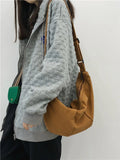 Canvas Shoulder Bag Men Large-capacity Messenger Student Bag