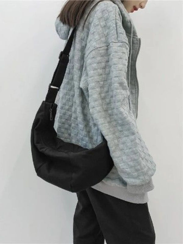 Canvas Shoulder Bag Men Large-capacity Messenger Student Bag