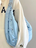 Foufurieux Soft Cotton Filled Ox Horn Tramp Bag Female Casual Women Bags