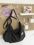 Foufurieux Solid Women Purses Handbags Soft Canvas Shoulder Messenger Bags