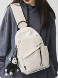 Foufurieux Solid Women Rucksack Bag Backpack for Teenage Girls