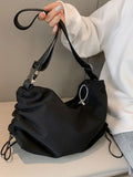 Foufurieux Canvas Crossbody Dumpling Bag Women