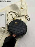 Women's Circular Bag Soft Leather Shoulder Crossbody Bag