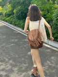 Retro Saddle Crossbody Bag Small Shoulder Pack