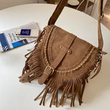 Retro Saddle Crossbody Bag Small Shoulder Pack