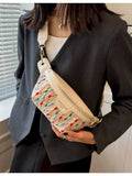 Foufurieux Women Summer High-end Messenger Chest Bag Y2k