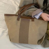 Foufurieux Tote Bag Canvas Zipper Shoulder Bags Y2k