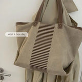 Foufurieux Tote Bag Canvas Zipper Shoulder Bags Y2k