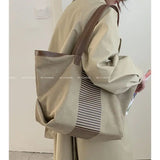 Foufurieux Tote Bag Canvas Zipper Shoulder Bags Y2k
