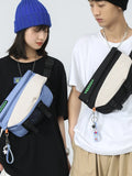 Foufurieux Ins Chest Bag Crossbody Multifunctional Bags Large-capacity