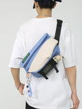 Foufurieux Ins Chest Bag Crossbody Multifunctional Bags Large-capacity