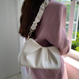 Foufurieux Underarm Women's Bag Solid Cloud Packs Female Pack