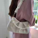Foufurieux Underarm Women's Bag Solid Cloud Packs Female Pack