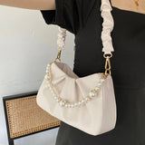 Foufurieux Underarm Women's Bag Solid Cloud Packs Female Pack