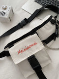 Foufurieux Sports Chest Bag Canvas Messenger Bag
