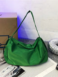 Foufurieux Sporty Style Neon Green Shoulder Bag