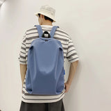 Foufurieux Waist Packs Backpack Large Capacity Solid Schoolbag Travel Bag Nylon