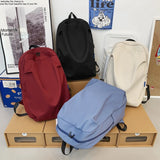 Foufurieux Waist Packs Backpack Large Capacity Solid Schoolbag Travel Bag Nylon