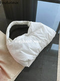 Soft Clouds Cotton Underarm Bag Large-capacity Waist Pack
