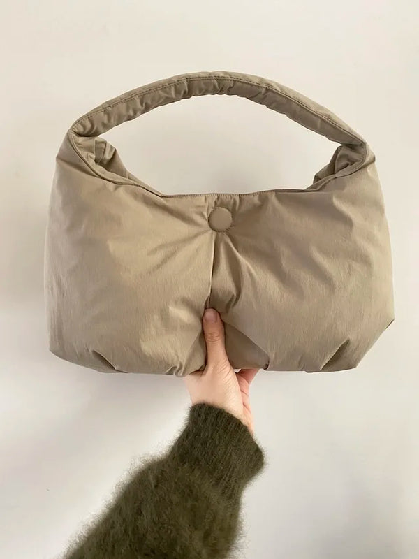 Soft Clouds Cotton Underarm Bag Large-capacity Waist Pack