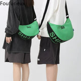 Foufurieux Winter Waist Packs Japanese Casual Sports Shoulder Bag