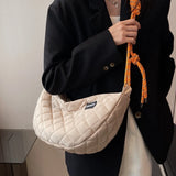 Foufurieux Woman Shoulder Bag Big Capacity Solid Nylon Cloth