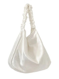 Canvas Schoolbag Texture Pleats Waist Pack