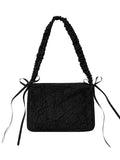 Foufurieux Woman Waist Packs Pleats One Shoulder Crossbody Bag