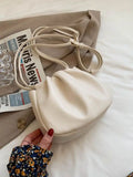 Foufurieux Shoulder Bag High PU Leather Bucket Bag