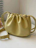 Foufurieux Shoulder Bag High PU Leather Bucket Bag
