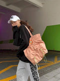 Foufurieux Women High-capacity Shoulder Bag Plicated String