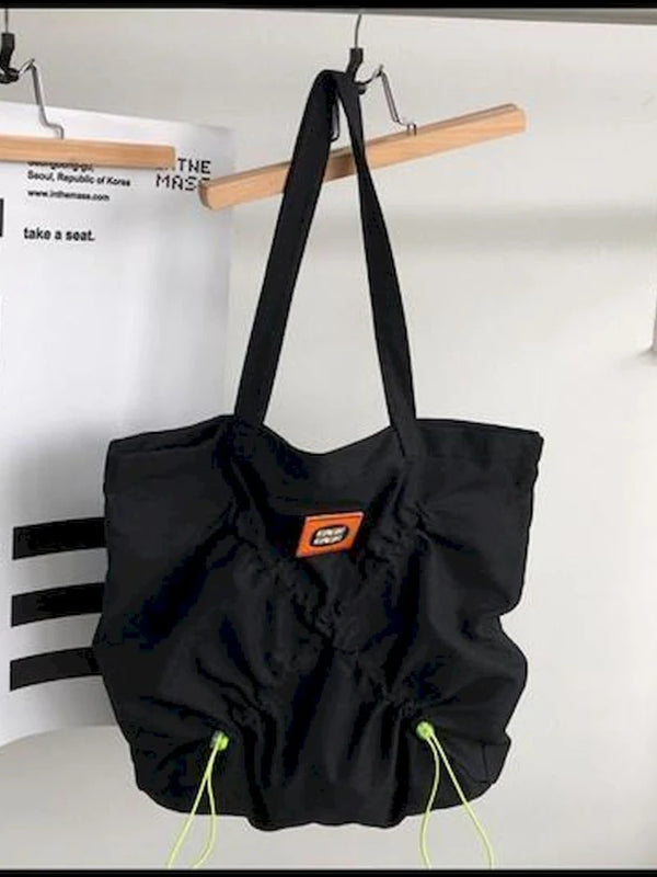 Foufurieux Women High-capacity Shoulder Bag Plicated String