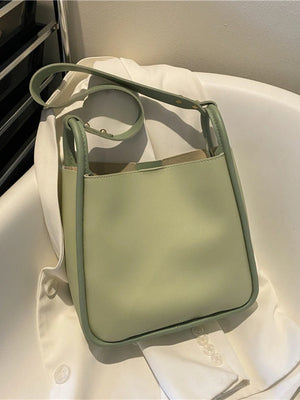 Foufurieux Women Summer Large Capacity Green Tote Shoulder Bag